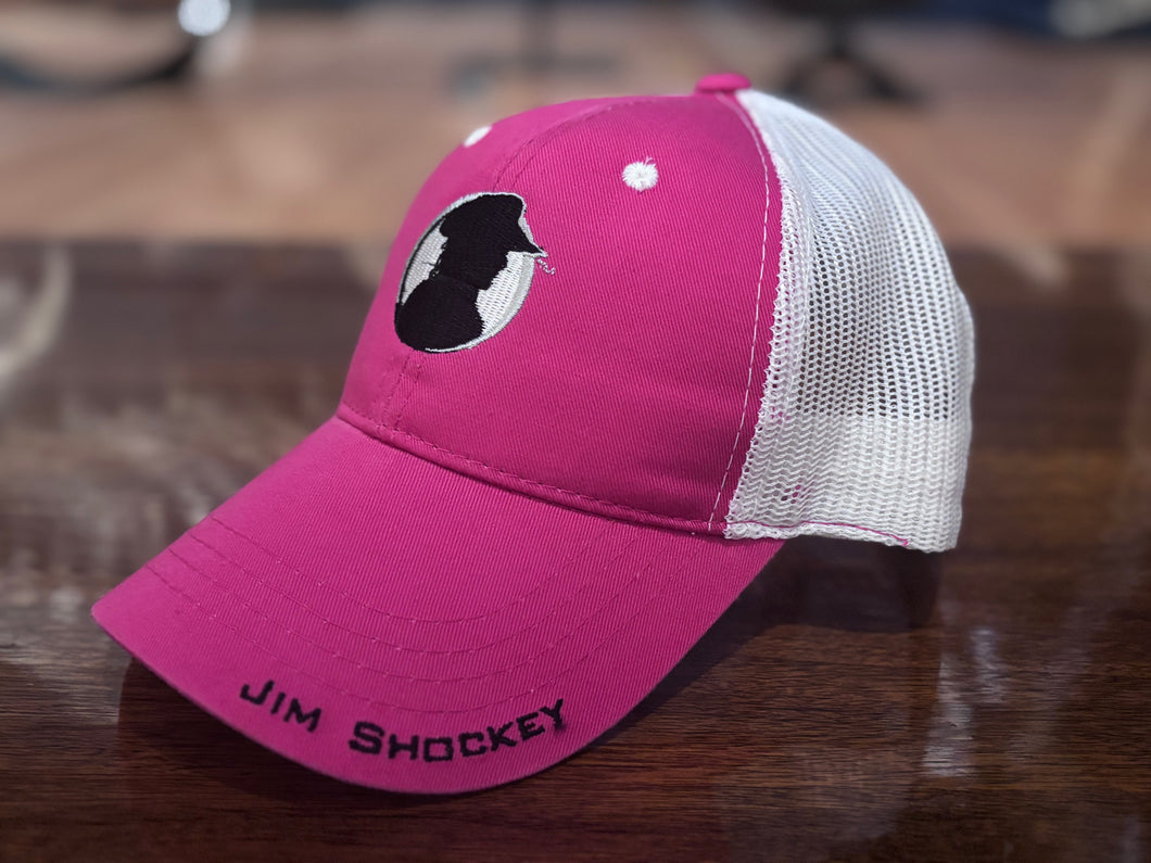 Pink Jim Shockey Trucker Style Hat
